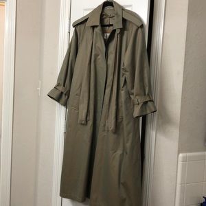 Evan Picone Womens Trench Coat